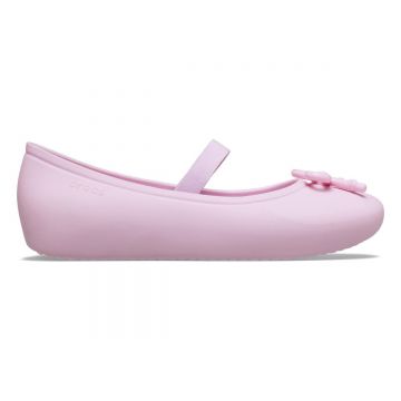 Balerini Crocs Brooklyn Bow Flat Kids Roz - Ballerina Pink