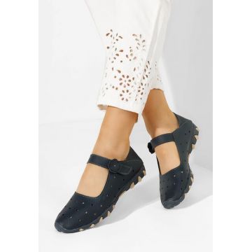 Balerini dama piele Flary navy