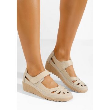 Balerini piele Cassina bej