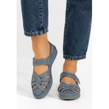 Balerini piele Parina albastri