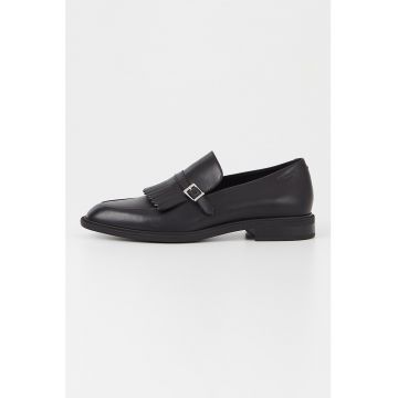 Pantofi loafer de piele cu catarama decorativa