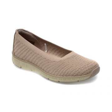 Balerini SKECHERS gri, BE-COOL, din material textil