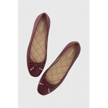 MICHAEL Michael Kors balerini de piele Nori culoarea bordo, 40F3NRFP1L