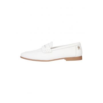 Pantofi loafer de piele cu logo