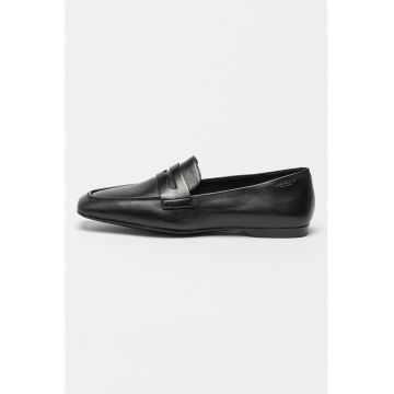 Pantofi loafer de piele cu varf patrat Delia