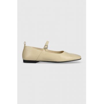 Vagabond balerini de piele DELIA culoarea bej, 5307.401.32