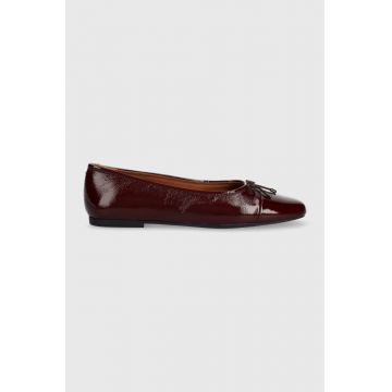 Vagabond Shoemakers balerini de piele JOLIN culoarea bordo, 5508.160.38