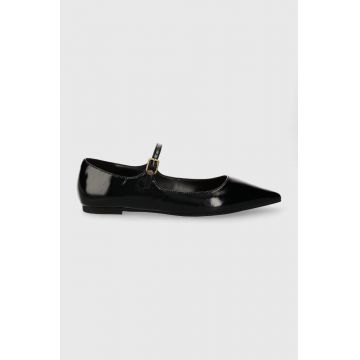 Kurt Geiger London balerini de piele Regent Flat Mary Jane culoarea negru 1291869109