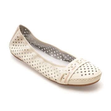 Balerini casual RIEKER bej, 41430, din piele naturala
