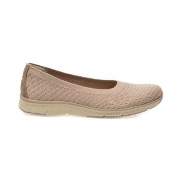 Balerini casual SKECHERS gri, BE-COOL, din material textil