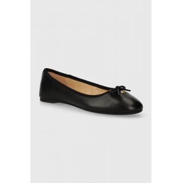 Coach balerini de piele Abigail culoarea negru, CS066