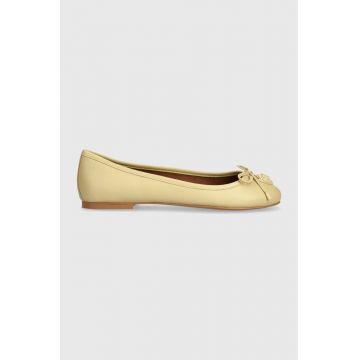 Kurt Geiger London balerini de piele Eagle Ballerina Drench culoarea bej 2121142109