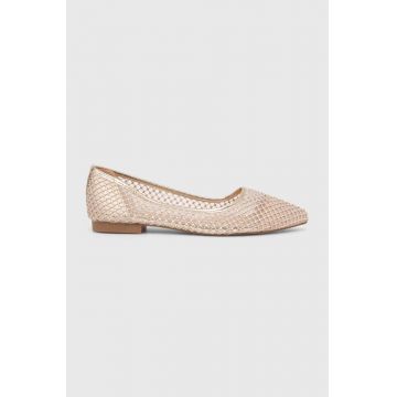 Answear Lab balerini culoarea auriu