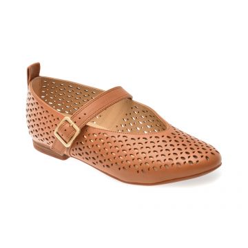Balerini CLARKS maro, FAWNA JANE, din piele naturala
