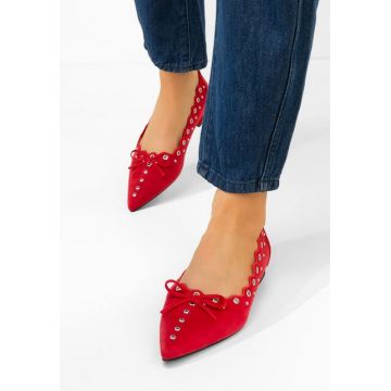 Balerini eleganti Sharyna rosii