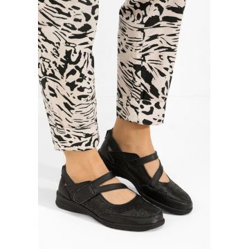 Balerini piele Catherina V2 negri
