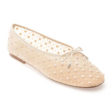 Balerini ALDO albi, JOSELIE 121, din material textil