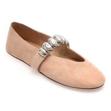 Balerini ALDO bej, FIGGIS 274, din piele intoarsa