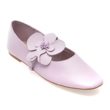 Balerini ALDO mov, FLORALINA 530, din piele naturala