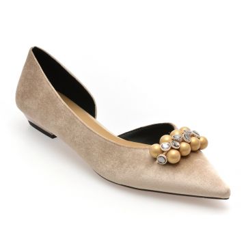 Balerini EPICA gri, 26S1330, din material textil