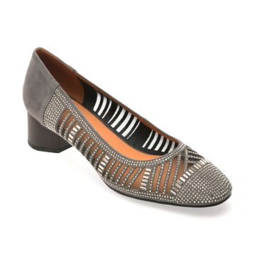 Balerini EPICA gri, 5101, din piele intoarsa Balerini EPICA gri, 5101, din piele intoarsa