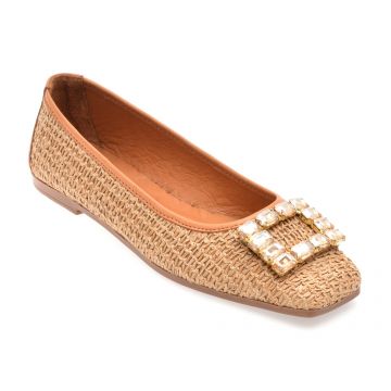 Balerini EPICA maro, 97574, din material textil Balerini EPICA maro, 97574, din material textil