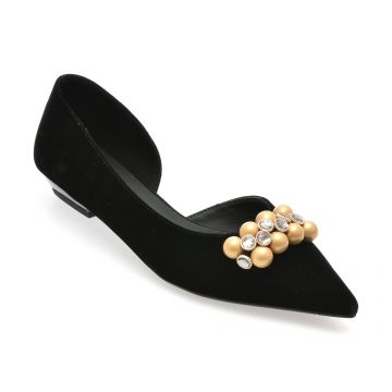 Balerini EPICA negri, 26S1330, din material textil