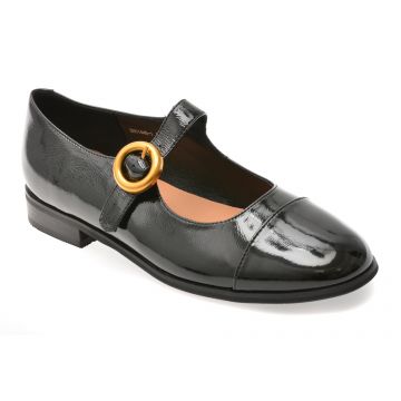 Balerini FLAVIA PASSINI negri, DX01446, din piele naturala lacuita