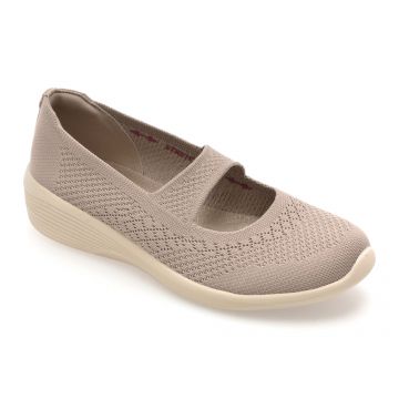 Balerini SKECHERS gri, ARYA, din material textil