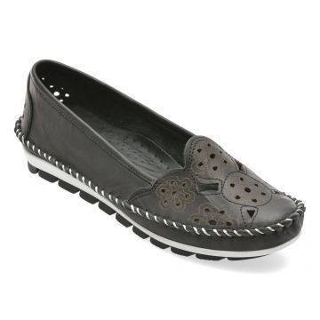 Balerini FLAVIA PASSINI negri, 2336, din piele naturala