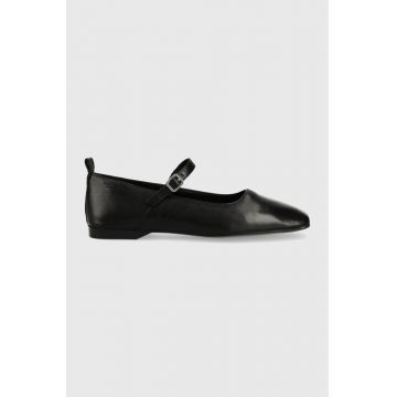 Vagabond Shoemakers balerini de piele Delia culoarea negru,