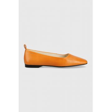 Vagabond Shoemakers balerini de piele Delia culoarea portocaliu, Vagabond Shoemakers balerini de piele Delia culoarea portocaliu,