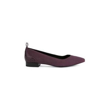 Geox balerini de piele D CHARYSSA A culoarea violet, D269BA-02140-C8000