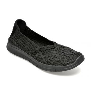 Balerini SKECHERS negri, PUREFLEX3, din material textil